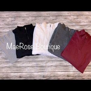 Boutique custom 1/4 quarter zip